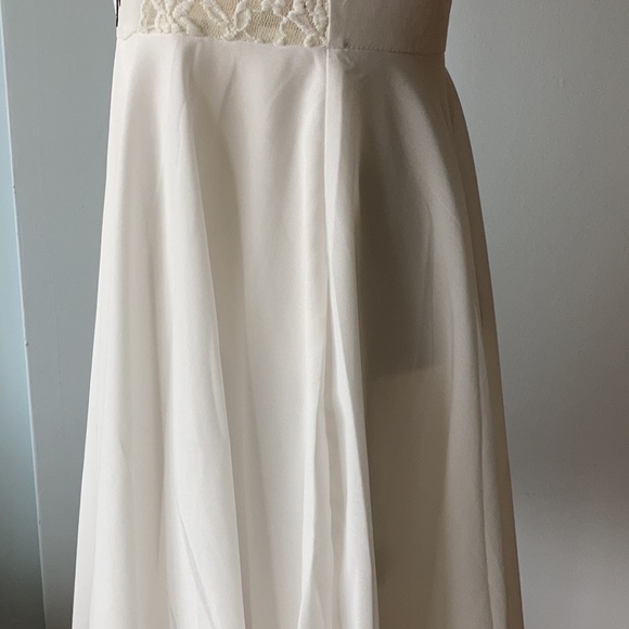 Large Ya Los Angeles white dress with lace & embroidery - Picture 5 of 7